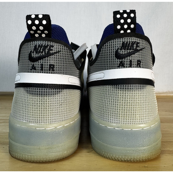 Nike Air Force 1 React Men’s Size 12, White Light Photo Blue Sneakers DH7615-101 - Picture 3 of 7